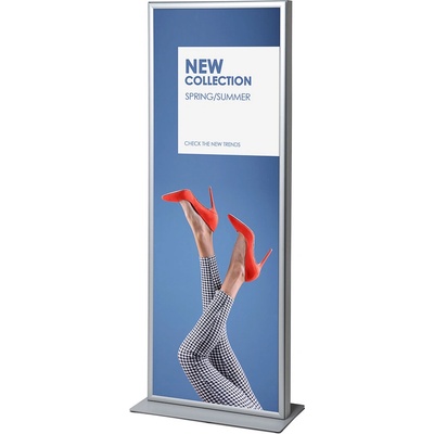 Jansen Display Plagátový totem s klaprámami, 640 x 1733 mm