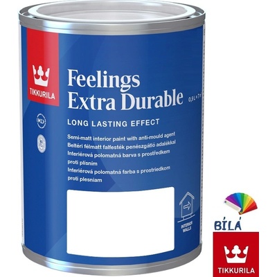 TIKKURILA FEELINGS EXTRA DURABLE 0,9 l bílá
