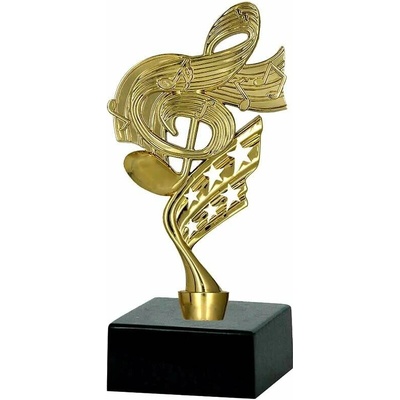 Hudobná trofej husľový kľúč 22 cm