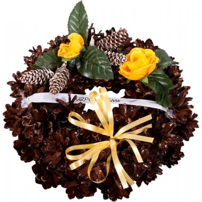 Věneček ŠIŠKOVÝ VZPOMÍNÁME hřbitovní lakovaný d20cm