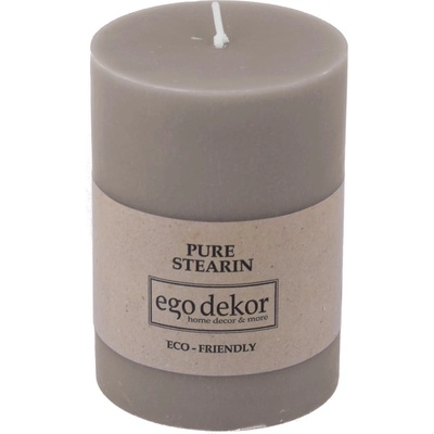 Ego dekor Бежово-кафява приятелска свещ, време на горене 37 ч. Eco - Eco candles by Ego dekor (ZBC-3771046)