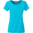 James & Nicholson Klasické dámske tričko z biobavlny 8007 Pacific