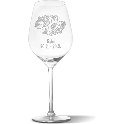 Sablio Pohár na víno Ryby 490 ml