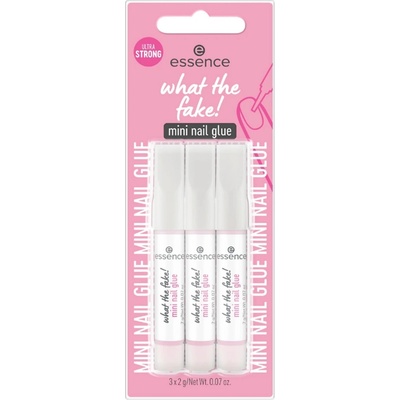 Essence What The Fake! mini lepidlo na nehty 3 x 2 g