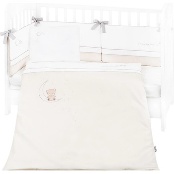 Image 1 of KikkaBoo Бебешки спален комплект с бродерия 6 части 70/140 Dream Big Beige (41101060130)