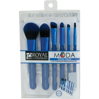 Royal & Langnickel Moda Total Face sada štětců černá 6 ks