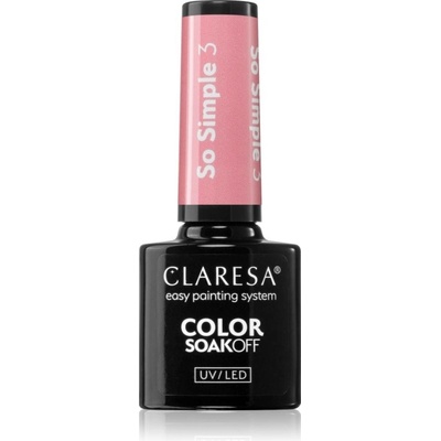 Claresa SoakOff UV/LED Color So Simple gélový lak na nechty SO SIMPLE 3 5 g