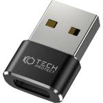  Преходник Tech-Protect UltraBoost Adapter USB-A към USB-C, черен (R65P6M8- P3A1E)
