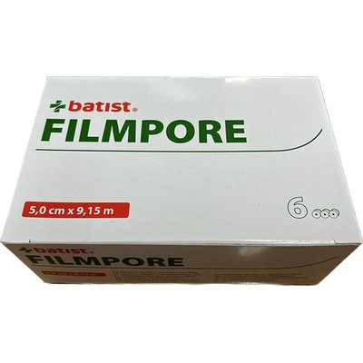 Filmpore Náplasť fixačná 5,00 cm x 9,15 m 6 ks