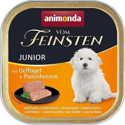 Animonda Vom Feinsten Junior Dog hydina a morčacie srdce 150 g