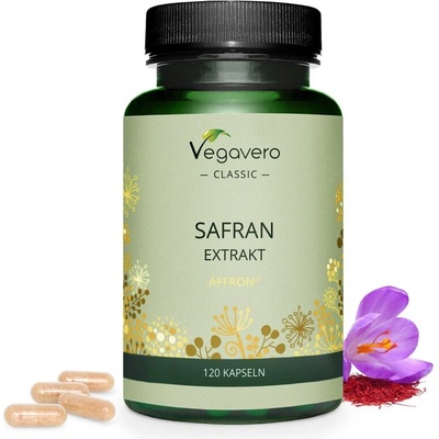 Safran Extrakt/ Шафран екстракт, 120 капсули, 100% Vegan Vegavero (VV-VITA-127)