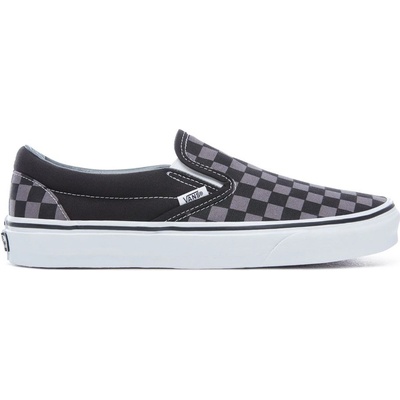 Vans CHECKERBOARD classic slip-on SHOES black/Pewter Checkerboard