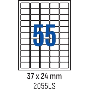 Spree Етикети лепящи обли, 55 бр. , 37.0x24.0 мм, 100 л. , A4 (3800884030875)