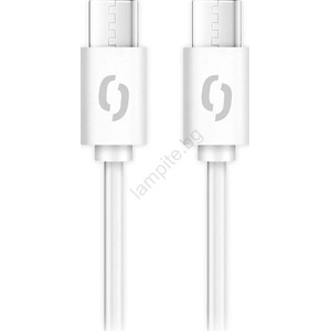 ALIGATOR DATKP59 - USB кабел USB-C / USB-C 65W Power Delivery 2, 5 m бял (PH0029)