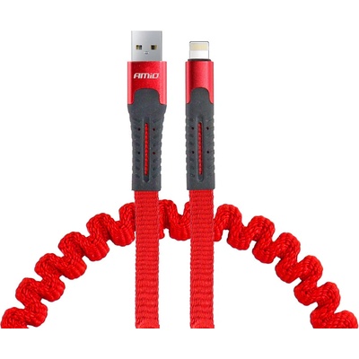AMiO UC-13 Pružinový USB+Apple lightning, 120cm