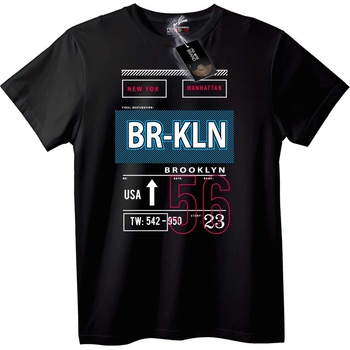 NOONEBRAND Тениска Бруклин Град - M, Black