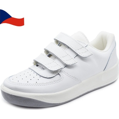 Prestige botasky na suchý zip M86810 bílé