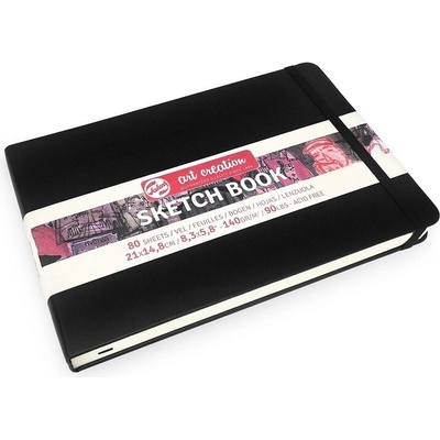 Talens Art Creation Sketchbook v pevnej väzbe Black 21 x 14,8