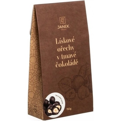 JANEK Lískové ořechy v tmavé čokoládě 150 g