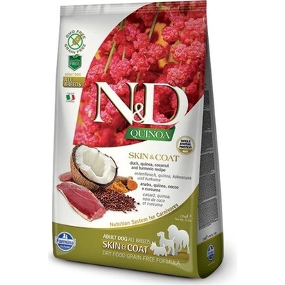 N&D dog Quinoa GF Adult mini, neutered, duck, broccoli & asparagus 0,8 kg