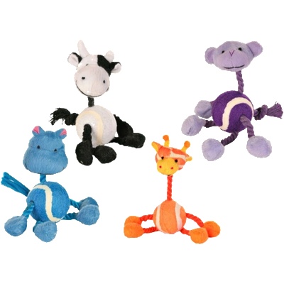 TRIXIE Играчка с топка и връзки във формата на животни - 16 см