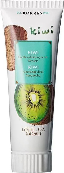 KORRES Лек гел ексфолиант с киви , Korres Beauty Shots Kiwi Gentle Exfoliating Scrub 18ml
