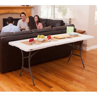 Lifetime LM80522 plastový skladací stôl 183x70x74 cm, biely
