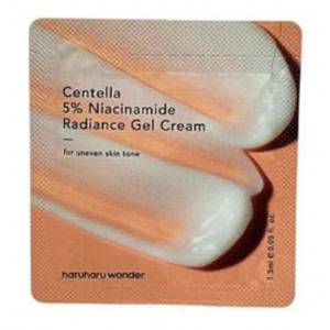 haruharu wonder Centella 5% Niacinamide Radiance Gel Cream SAMPLE - Гел-крем за изравняване на тена SAMPLE 1.5мл