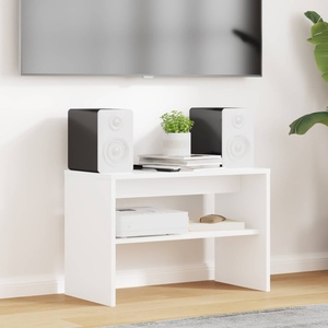 vidaXL ТВ шкаф 60 x 30 x 40 см Бяло Инженерна дървесина (8000316)