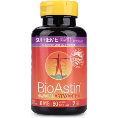 Nutrex Hawaii BioAstin Supreme Havajský astaxanthin 6 mg 60 kapslí