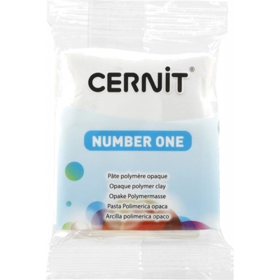 Cernit Number ONE modelovacia hmota na výrobu korálok opaque white 56 g