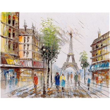 Image 1 of Картина за рисуване по номера 40 х 50 см. с дървена подрамка 35709