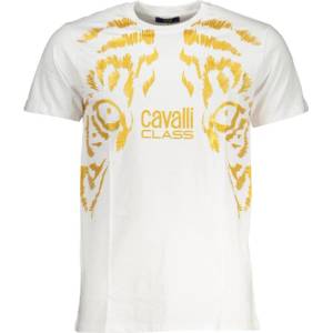 Cavalli class Мъжка тениска с къс ръкав cavalli class, Бял (qxt62vjd060_bi00053)