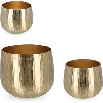 Bizzotto ДЕКОРАТИВНА КАШПА 3БР. chisel ЗЛАТО (0184269)