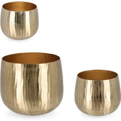 Bizzotto ДЕКОРАТИВНА КАШПА 3БР. chisel ЗЛАТО (0184269)