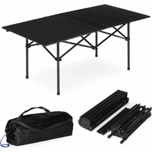 MultiGarden XLP150-120-1 Skládací kempingový stůl 120 x 55 cm s taškou, černý