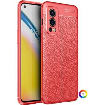 Image 1 of OnePlus Nord 2 5G Удароустойчив Litchi Skin Калъф и Протектор