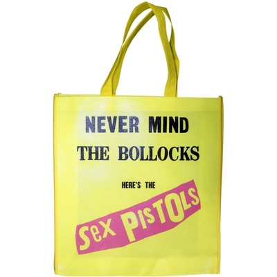 RukaHore Taška Sex Pistols Eco Shopper: Never Mind The Bollocks Original Album Yellow Back Print Žltá