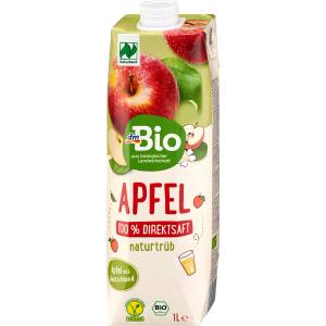 dmBio Био сок от ябълки, естествено мътен, 1 l (1454192)