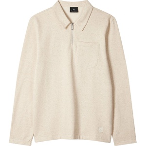 Paul Smith Mens 1/4 Zip Fleece - White 02