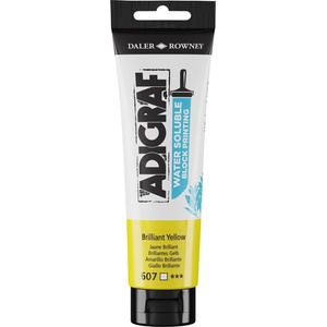 Daler Rowney Adigraf Block Printing Water Soluble Colour Боя за линогравюра Brilliant Yellow 150 ml (185150607)