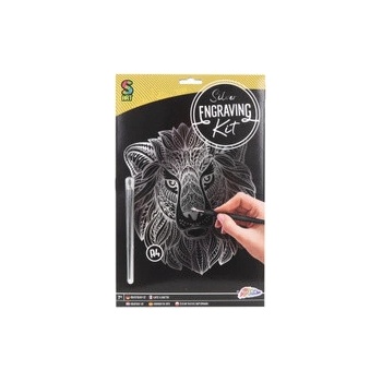 Vyškrabávací obrázok Lev