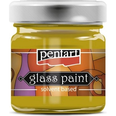 Pentart Barva na sklo nevypalovací 30 ml ŽLUTÁ – Zboží Mobilmania