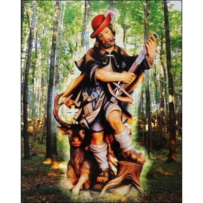 Obraz na dreve: Sv. Hubert (25x20)