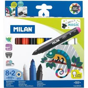 MILAN Магически флумастери MILAN Maxi Magic 8+2 цв
