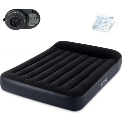Intex 64150 S nafukovacím matrací 203 x 152 x 25 cm s vestavěnou elektrickou pumpou