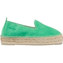 Manebi Double Sole Espadrilles Semišové espadrilky zelená