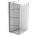 Mexen Kioto L душ параван Walk-in 70 x 200 см, черна решетка, черен - 800-070-103-70-77 (800-070-103-70-77)