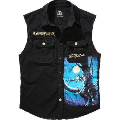 Brandit košele Iron Maiden Fear of the Dark čierna