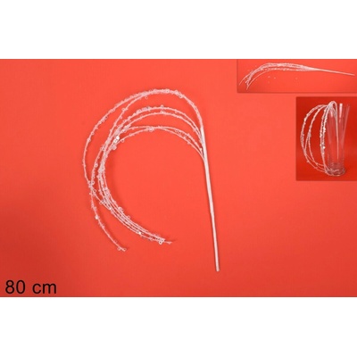 MAKRO Dekorácia vianočná 80cm, biela